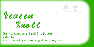 vivien knoll business card